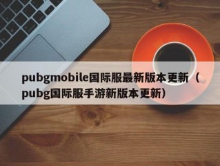 pubgmobile国际服最新版本更新（pubg国际服手游新版本更新）