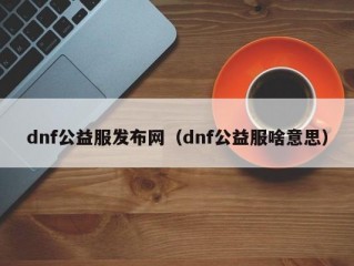 dnf公益服发布网（dnf公益服啥意思）