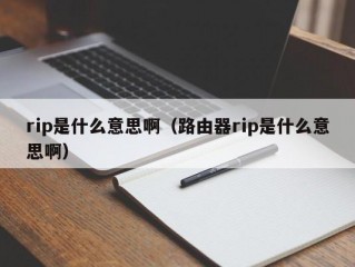 rip是什么意思啊（路由器rip是什么意思啊）