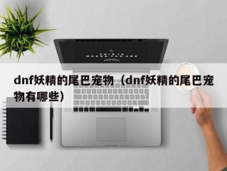 dnf妖精的尾巴宠物（dnf妖精的尾巴宠物有哪些）