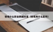 斩魂什么职业刷图厉害（斩魂用什么配件）